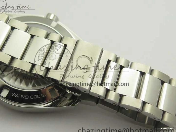 0127 Aqua Terra 150M SS VSF 1:1 Best Edition Blue Wave Textured Dial YG Hand on SS Bracelet A8500 Super Clone Sporty 8026